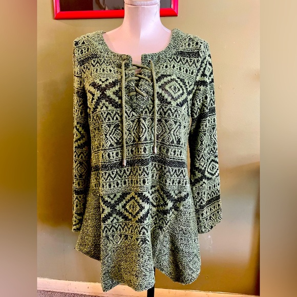 One World long sleeved Tunic Sweater size Large - Picture 1 of 1